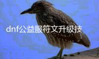 dnf公益服符文升级技巧与建议
